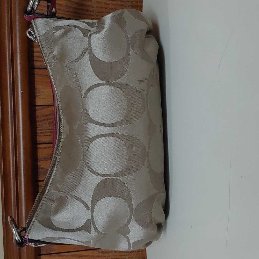 Coach Sateen Leather Shoulder Bag - Picture 5 of 16